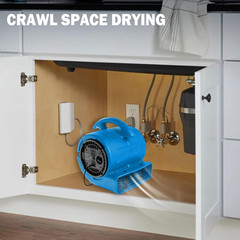 1/5Hp Air Mover 800Cfm Blower Fan Carpet Floor Drying Fan – 3-Speed Compact Air
