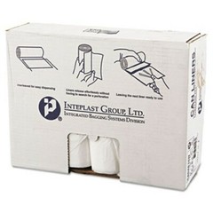 High-Density Can Liner, 40 x 48, 45gal, 16mic, Natural, 25/Roll, 10 Rolls/Carton