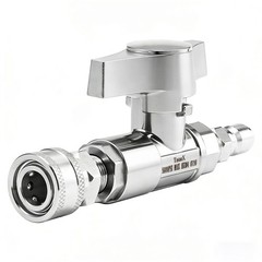 TasuoX Ball Valve Pressure Washer, 3/8″ Quick Connect 3/8 inches, Silver
