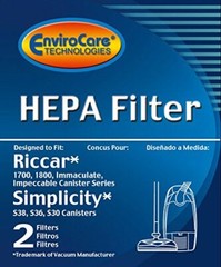 EnviroCare Replacement HEPA Vacuum Cleaner Filter Designed to fit Riccar Imma…