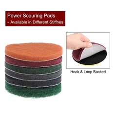 15pcs Drill Power Brush 5 Inch Tile Scrubber Scouring Pads 320-400 Grit