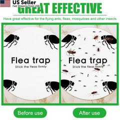 Flea Trap Refill Discs Sticky Fly Glue Board Refills Double White