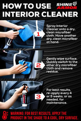 Car Interior Cleaner for Vehicle Detailing & Restoration All Purpose Solvent & C