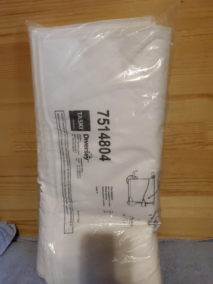 10 PACK TASKI 7514804 Disposable Fleece Dust Bags For VENTO 15