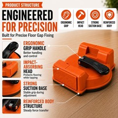 Floor Gap Fixer Tool for Laminate Flooring, Repair Kit with Orange
