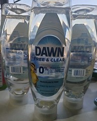 Dawn Free & Clear EZ-Squeeze Dish Soap Liquid, Dishwashing Liquid Pack of 3