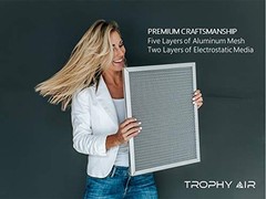 Washable Electrostatic HVAC Furnace Air Filter, Lasts a Lifetime, 6 Stage Per…