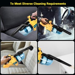 Rueqior Cordless Vacuum Compatible Dewalt 20V Battery 5 In 1 Handheld Electric