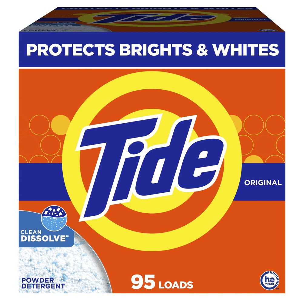 Tide Powder Laundry Detergent, Original Scent, 95 108 Ounce (Pack of 1)