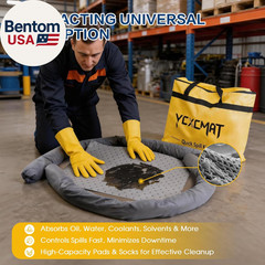 Universal Spill Kit – Portable Spill Clean up Kit for Chemical, Water & Oil Clea