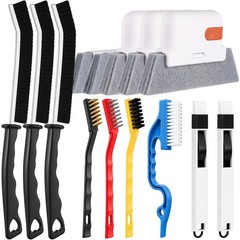 14 Pcs Black Window Track Cleaner Tools Groove Cleaning Brush Set