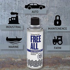Free All Rust Eater Deep Penetrating Oil, 11 Oz Aerosol – Loosens Rust