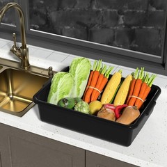 12Pack Commercial Bus Box/Utility Tub – Plastic Storage Bin Dish Basin, 13 Liter