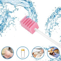 (100 Pack) Disposable Oral Swabs, 50 Count (Pack of 1), 100pcs-tooth Pink