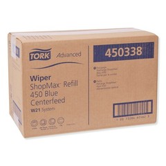 Tork 450338 Advanced ShopMax Wiper 450 Centerfeed Refill – BL 200/RL 2 RL/CT New