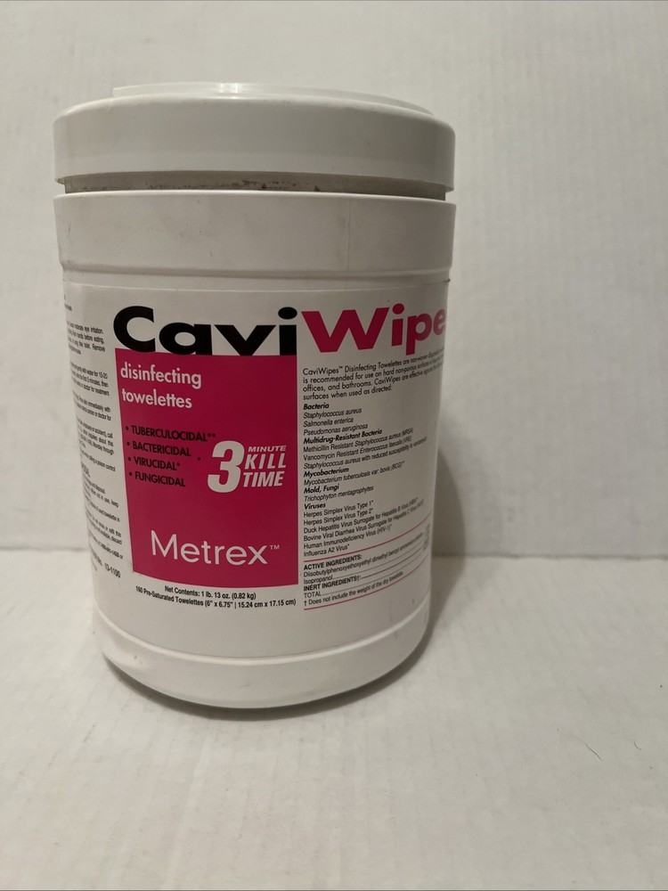 CaviWipes Towelettes Disinfecting Wipes Regular 160 Wipes (Kerr 13-1100)