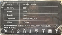 B01 Cordless Handheld Vacuum Cleaner Bagless 145W w/ Dusting Brush New