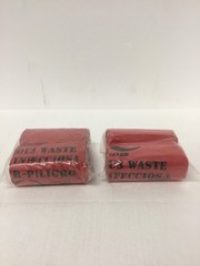 100 NEW Red Biohazard Waste Bags 10 Gallon Labeled, Medical Grade FREE SHIPPING