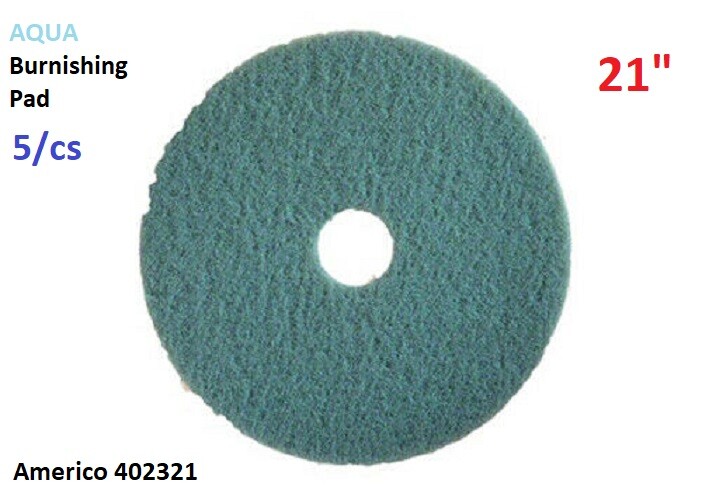 Americo 402321 Aqua Burnishing Floor Pad – 21″ 5/cs Made in USA