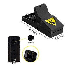 Mouse Trap, Mice Traps That Work Best Snap for 6 Pack Traps, Black