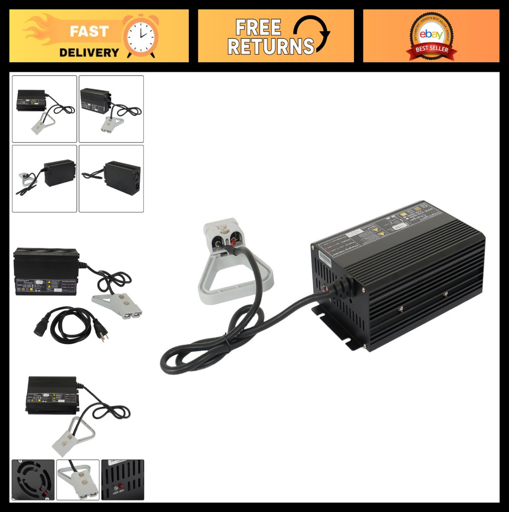 24V 15A Floor Scrubber Battery Charger, 175A SB175 Connector, Compatible with Te