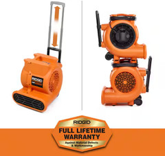 RIDGID 1625 CFM 3‑Speed Portable Air Mover / Blower Fan – AM2560