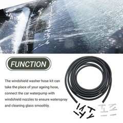 YYTQP Windshield Washer Hose Kit, 4 Meter Fluid 1 Set #012, Black