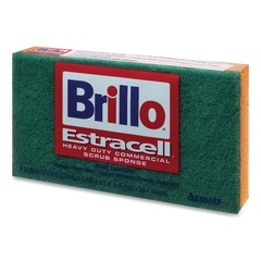 Brillo 21006 3.5″ x 6.12″ Heavy-Duty Scrub Sponge – Orange/Green (12/Carton) New