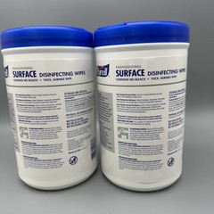LOT OF 2 PURELL Disinfecting Cleaning Wipes – White 934206CT 1-Ply
