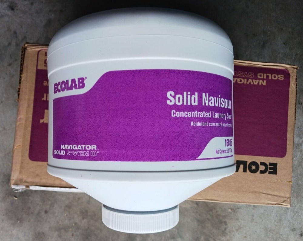 Ecolab 16005 Solid Navisour Concentrated Laundry Sour – (2/Case, 6 Pounds Each)