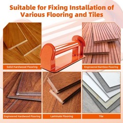 Floor Gap Fixer Tool for Laminate Vinyl Wood Flooring Repair Kit, Orange