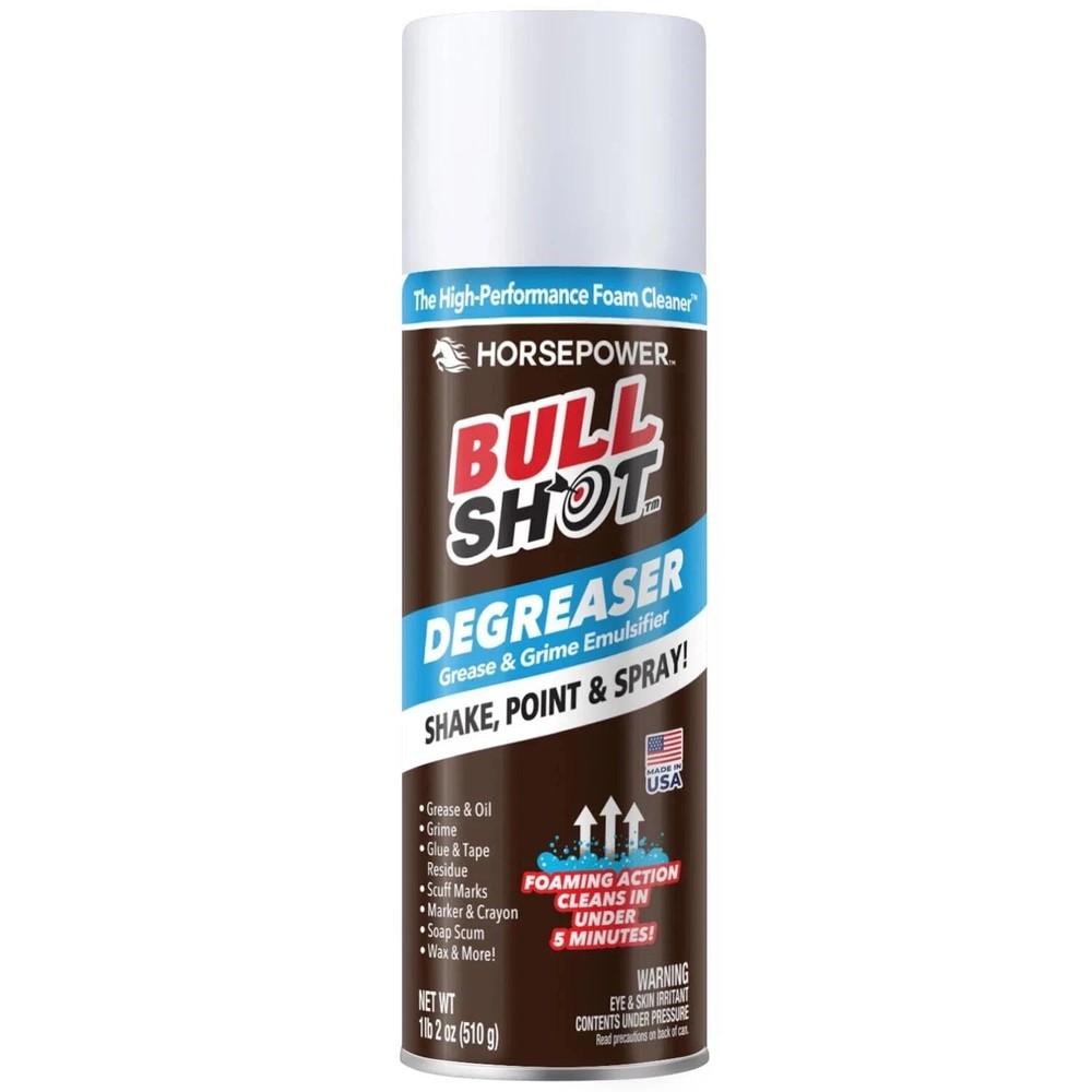 Bull Shot Degreaser, Foaming Degreaser & Grime Remover, Heavy-Duty, AS-SEEN-O.
