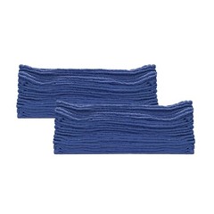 100 New Industrial A-Grade Shop Rags – Cleaning Towels Blue – Multipurpose Cloth