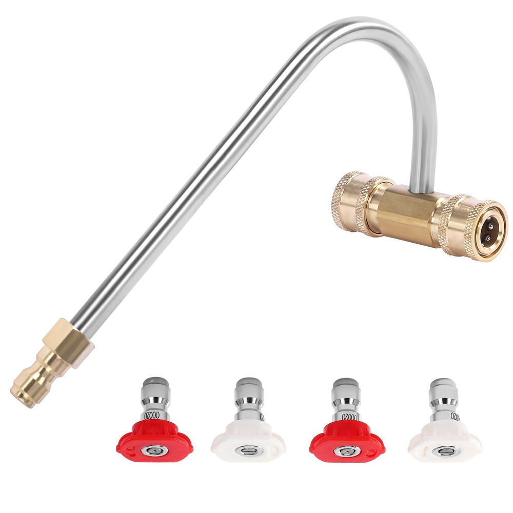 FIXFANS Pressure Washer 4 inches (W) x 9 (L) x 5 (H), Red,White