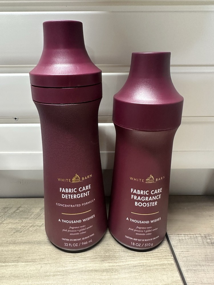 Bath & Body Works A Thousand Wishes Laundry Detergent 32 Oz & Booster Set NEW