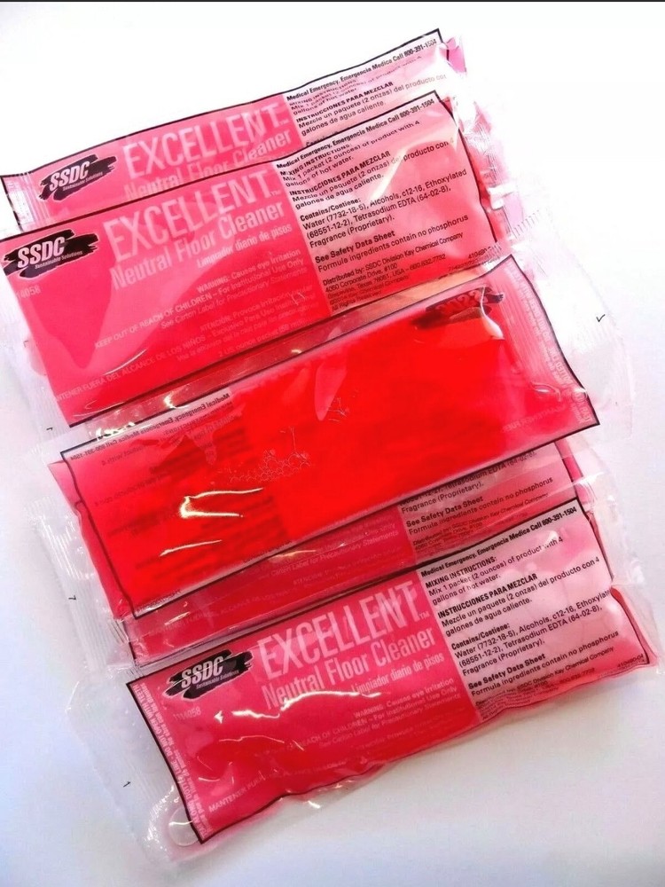 Excellent Neutral Vinyl Ceramic & Waxed Floor Cleaner – 2 oz. Pack ~ 6 Packets