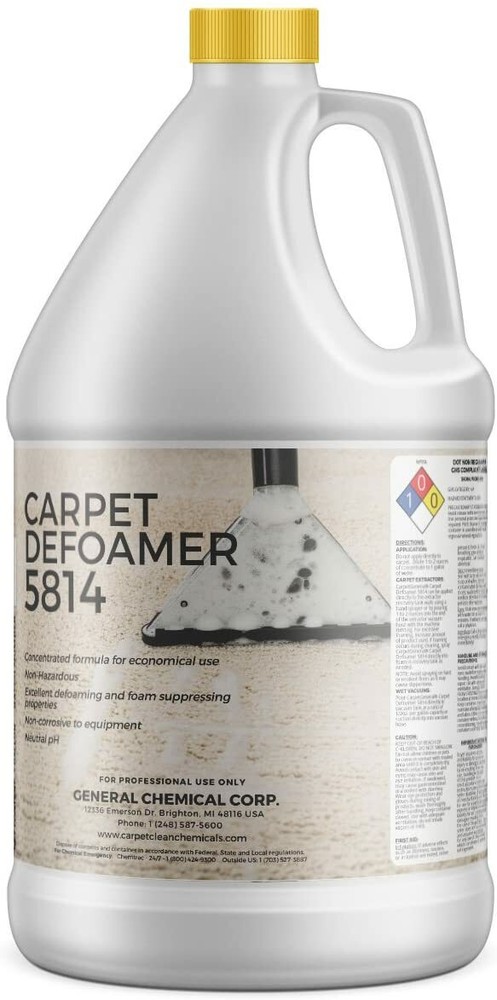 Carpet Defoamer 5814 – Foam Suppressant Solution For Machines – 1 Gallon
