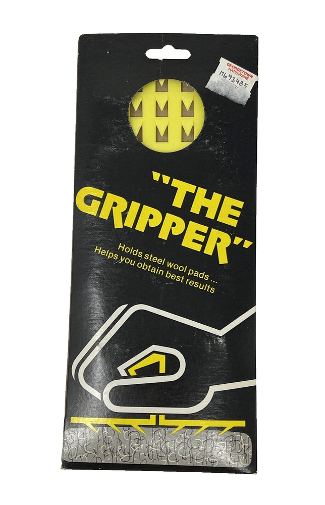 Vintage “The Gripper” Steel Wool Pad Holder by Rhodes Made in USA Rare Sealed