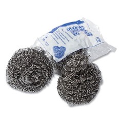 AmerCareRoyal S730 1.50 oz Polybagged Stainless Steel Sponge – Gray (144/CT) New