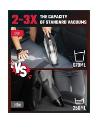 Handheld Vacuum Cordless, 9000PA Strong Suction, 2 Suction Modes, Fast Type-C…