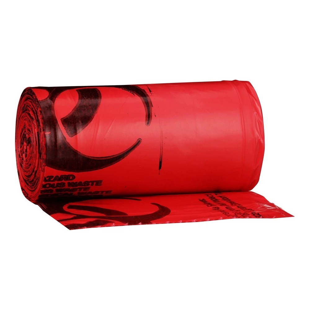100 NEW Red Biohazard Waste Bags 10 Gallon Labeled, Medical Grade FREE SHIPPING