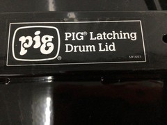 PIG DRM821-BK Drum Lid,Black,Steel,20 gal; 30 gal 30PX30