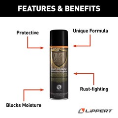 Lippert 674806 Chassis Shield Rust Inhibiting Spray for 5th Wheel RVs, Travel…