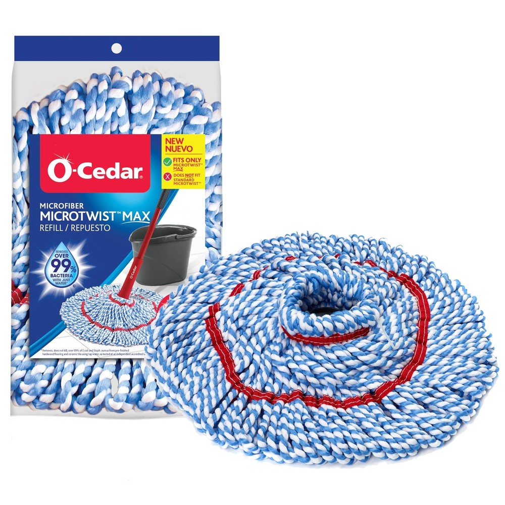 O-Cedar MicroTwist MAX Twist Mop Head Replacement | Machine Washable | Reusab…