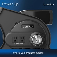 Lasko Portable Utility Fan, 12” 289 CFM Pivoting High Velocity Air Mover Blow…