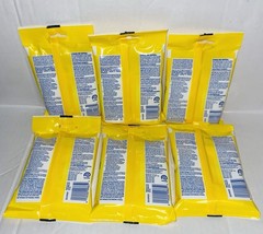 6 New Lysol To Go Disinfecting Wipes Lemon Lime Scent, 15 Count Each
