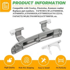 Upgraded 134550800:8.3 x 2.3 “,131763310 :2.6 x 1.3 x 1.2”, Silver & White