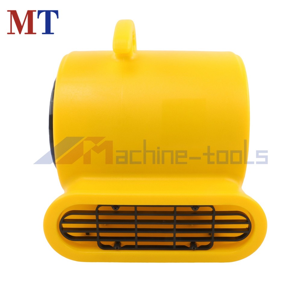 1/2HP 2500CFM Carpet Dryer 3-Speed Air Mover 15ft Cord Yellow US Standard