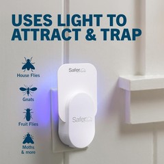 Safer Home Indoor Fly Trap SH502 Fruit Gnat Trap w Glue Cards