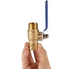 BILAL Heavy Duty Garden Hose Shut Off Valve with Long Handle, High Flow Hose Bal